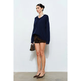 Spencer V-Neck Sweater - Navy