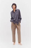 Overfit Check Shirt - Deep Lake