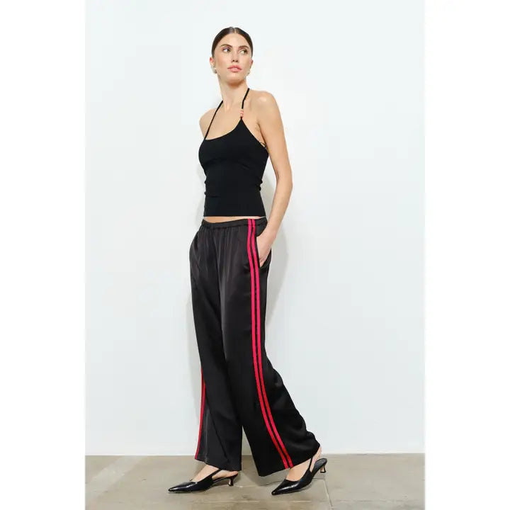 Fiona Satin Track Pants