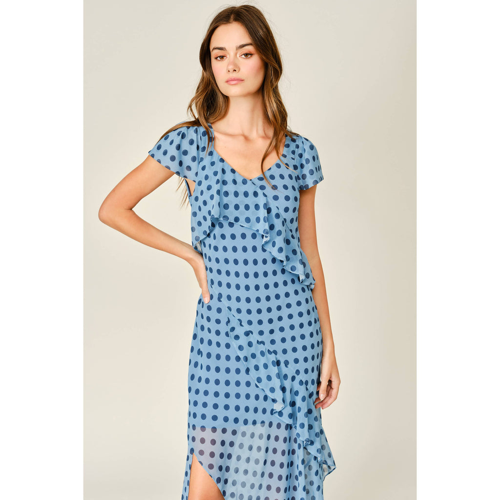 Polka Dot Ruffle Dress