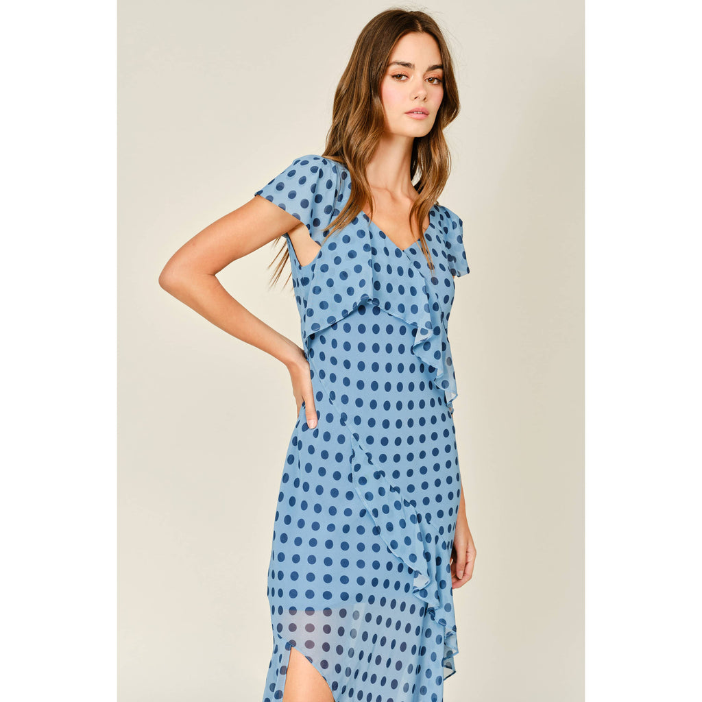 Polka Dot Ruffle Dress