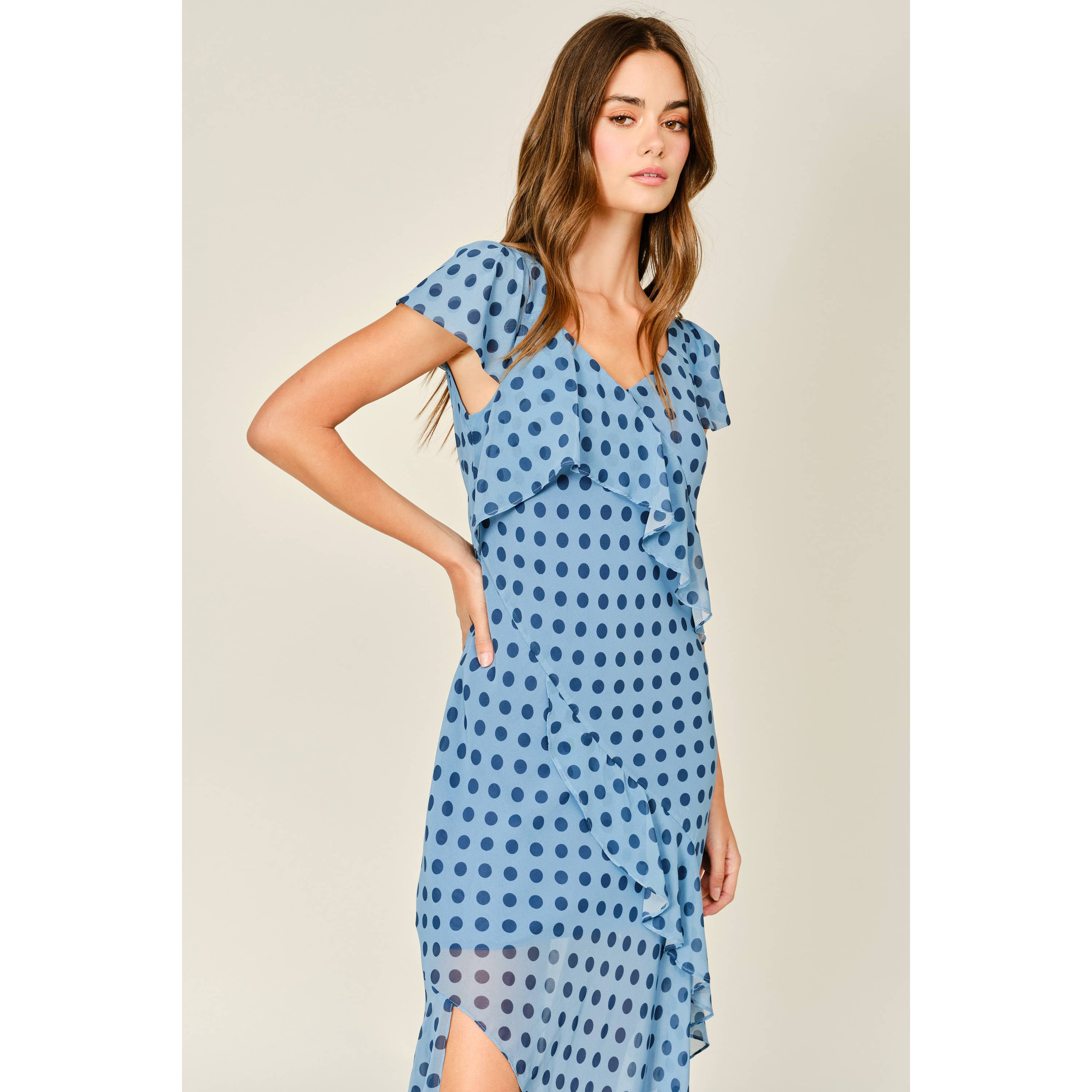 Polka Dot Ruffle Dress