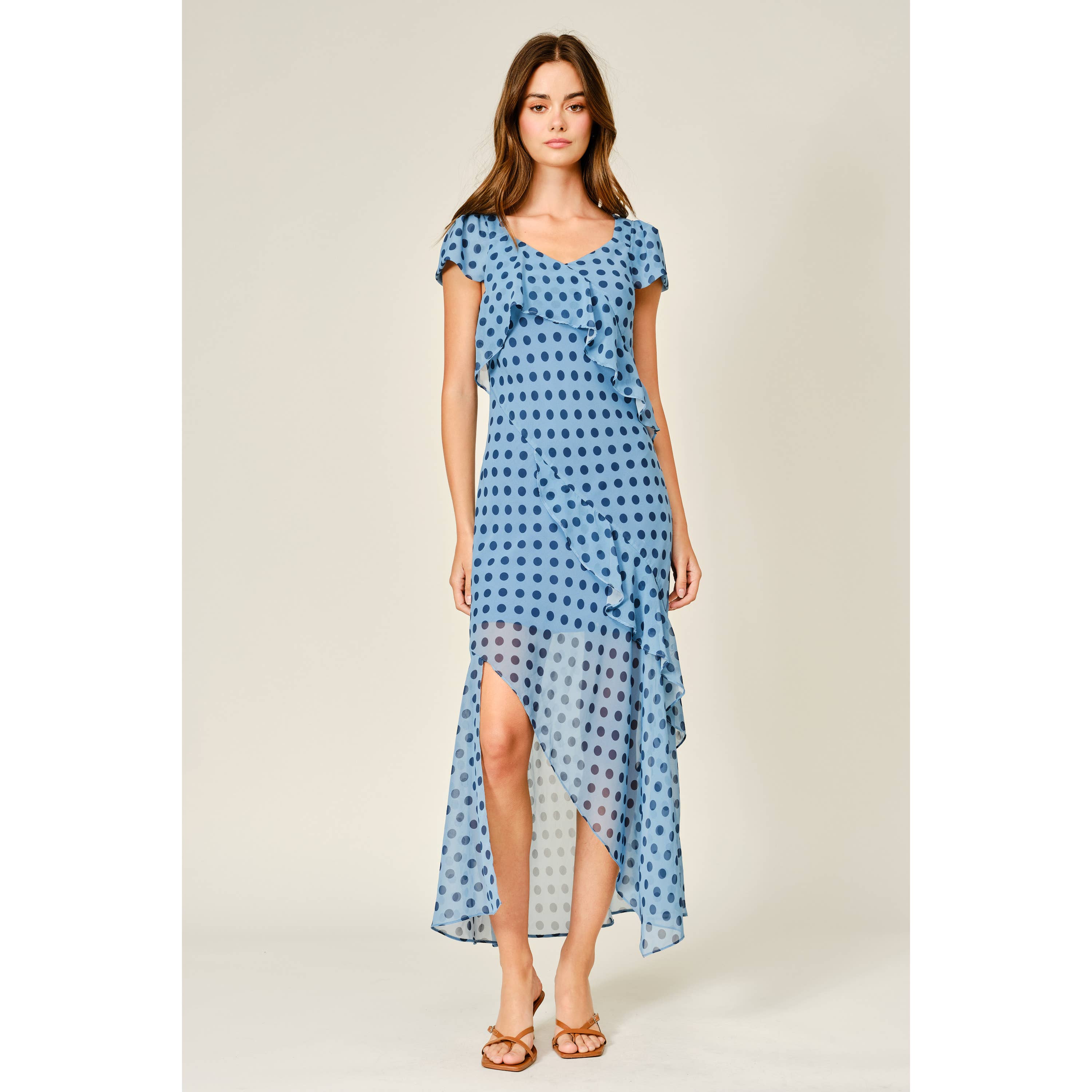 Polka Dot Ruffle Dress