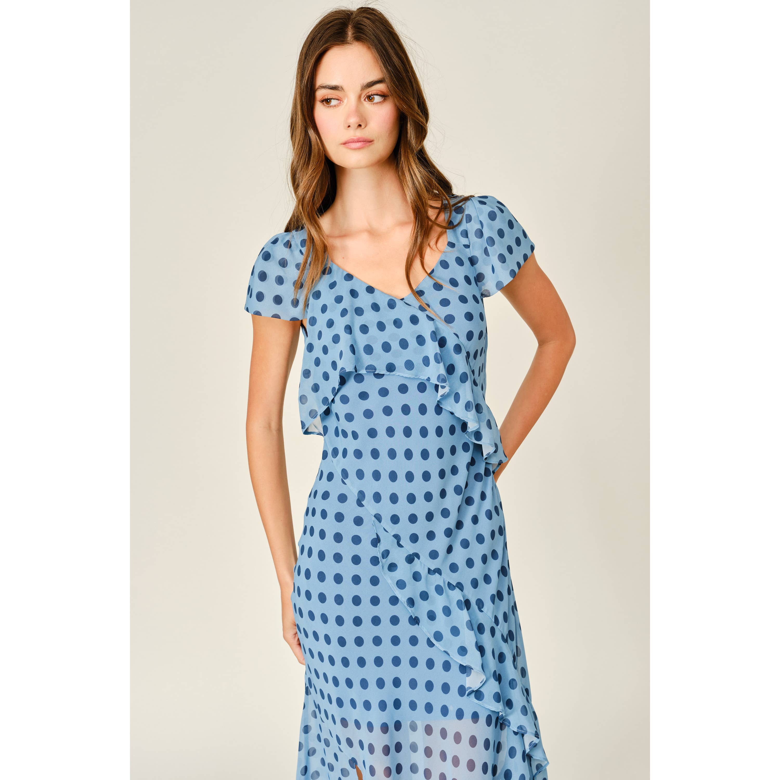 Polka Dot Ruffle Dress