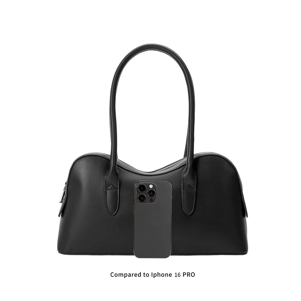 Tilda Recycled Vegan Shoulder Bag - Black