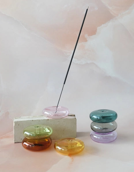 Bubble Incense Holder - Translucent Glass
