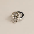 Eternal Loop Ponytail Hair Tie - Silver
