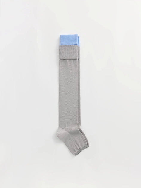 Layered Color Block Knee-High Socks
