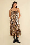 Manon Leopard Slip Midi Dress