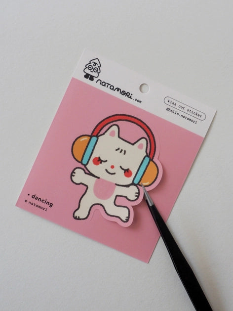 Dancing Kiss Cut Vinyl Sticker