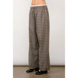 Dalia Double Waistband Plaid Lounge Pants