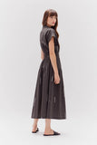 Cotton Print Shirt Dress - Kombu