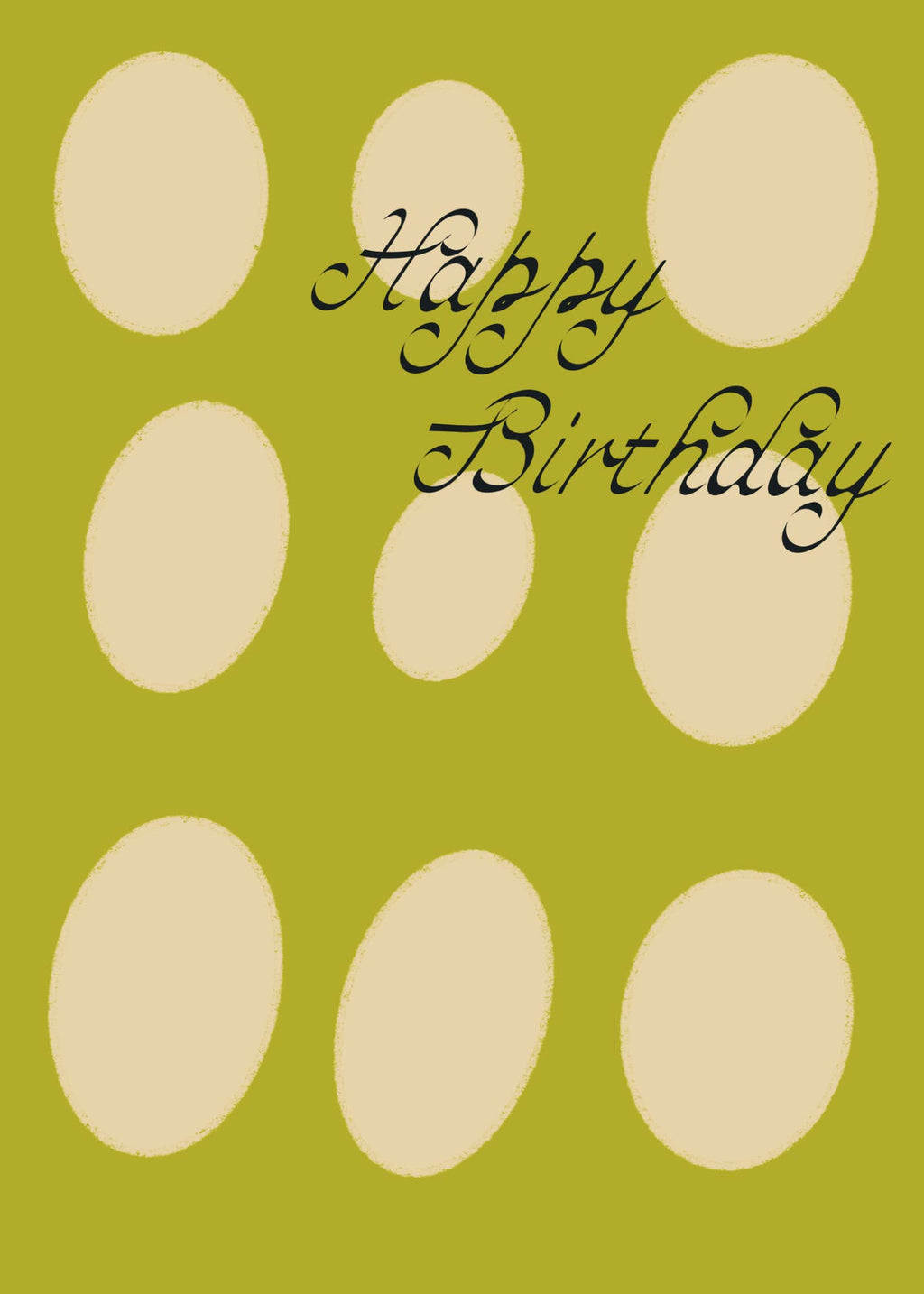 Circles Birthday Greeting Card