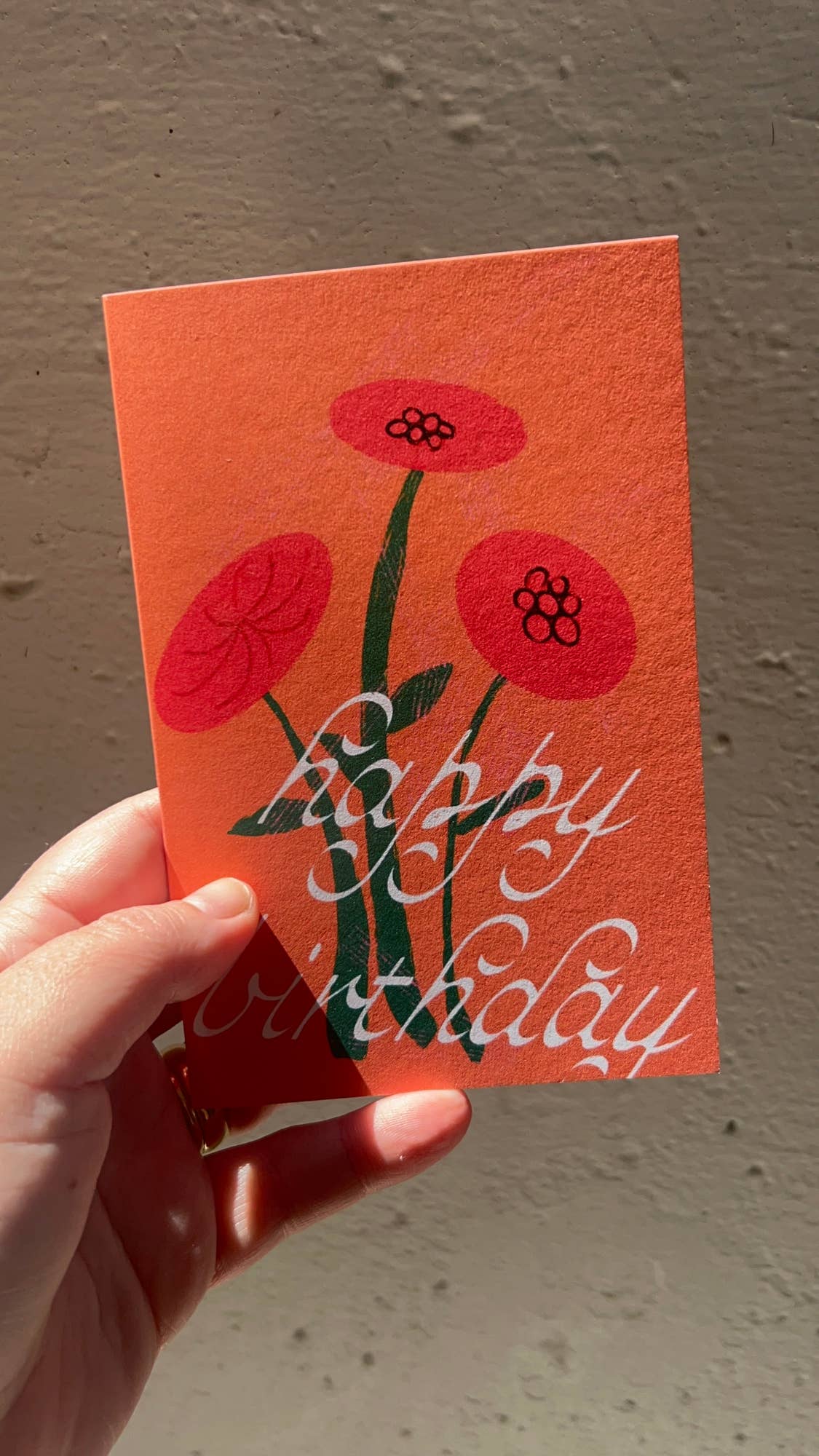 Flower Birthday Greeting Card