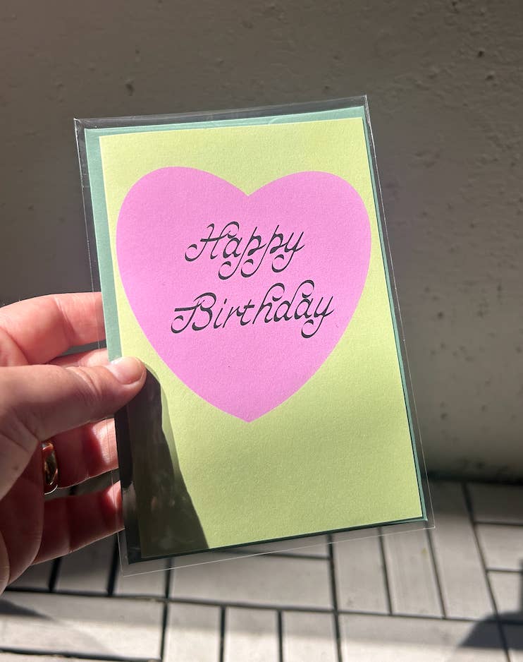 Heart Birthday Greeting Card