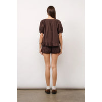 Iris Puff Sleeve Crop Top