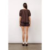 Iris Puff Sleeve Crop Top