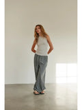 Relaxed Fit Eyelet Pants - Midnight