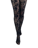 Fleur Lace Tights - Black