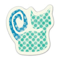 Polka Dot Cat Sticker