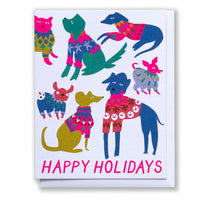 The Ultimate Dogs in Christmas Sweaters Card