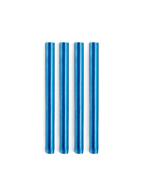 Stripe Dinner Candles