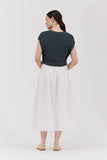 Summer Cotton Crop Sweater Top - Deep Lake