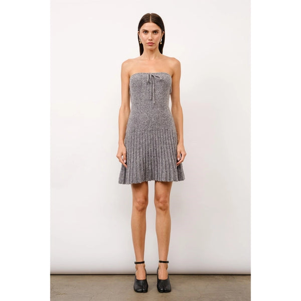 Cora Knit Tube Dress - Charcoal
