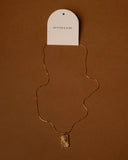 Rectangle Flower Burst Necklace