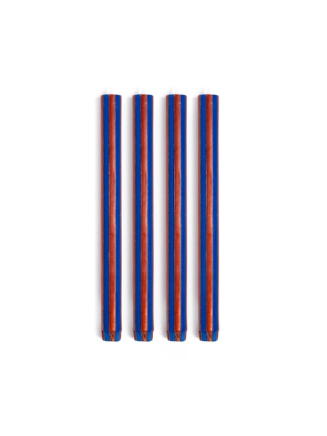 Stripe Dinner Candles