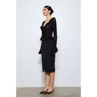 Romina Ruffle Trim Cardigan