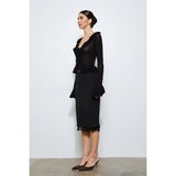 Romina Ruffle Trim Cardigan