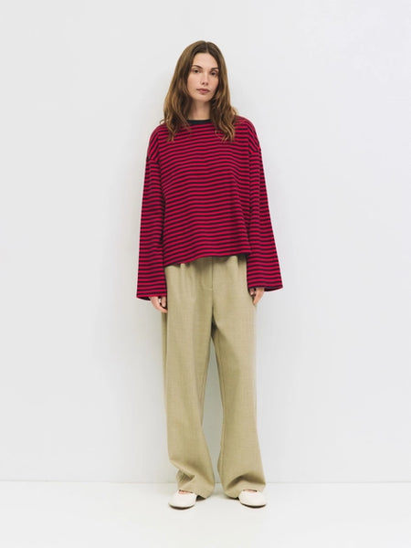 The Callahan Top - Navy/Red