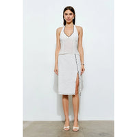 Elara Ruffle Trim Halter Top