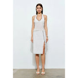 Elara Ruffle Trim Halter Top