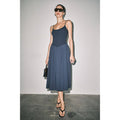 Chloe Contrast Maxi Dress - Navy