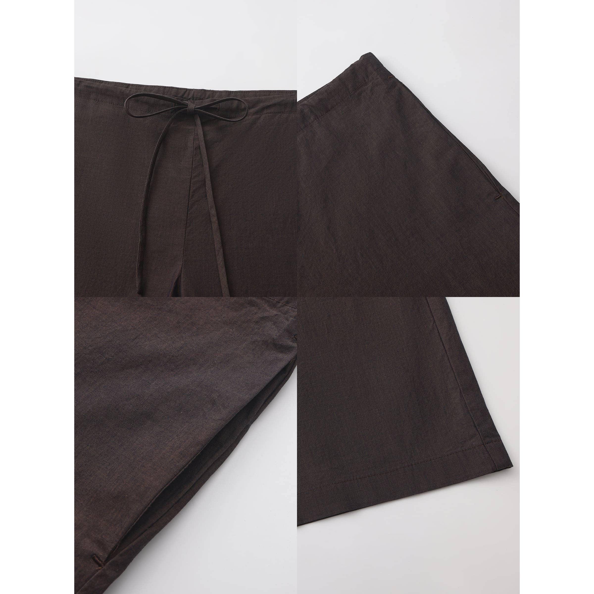 Relaxed Straight-Leg Cotton Trousers - Brown