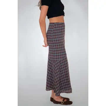 Alma Heritage Asymmetric Maxi Skirt