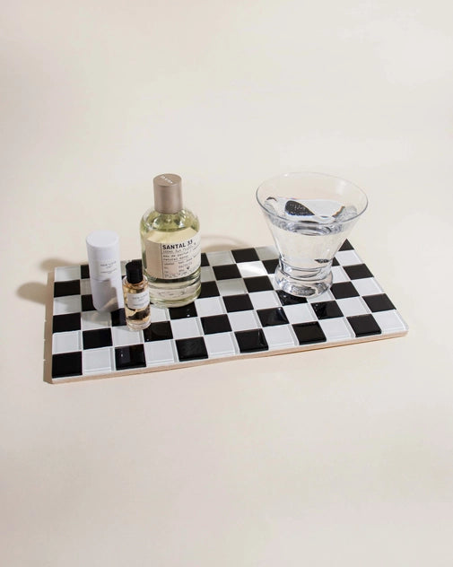Glass Tile Decorative Tray