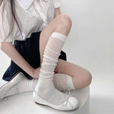 Ribbed Knee High Socks
