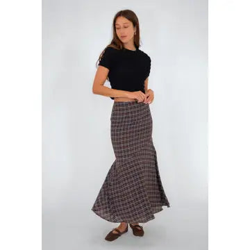 Alma Heritage Asymmetric Maxi Skirt