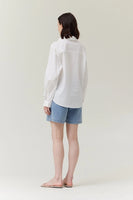 Long Sleeve Cotton Shirt - Off White