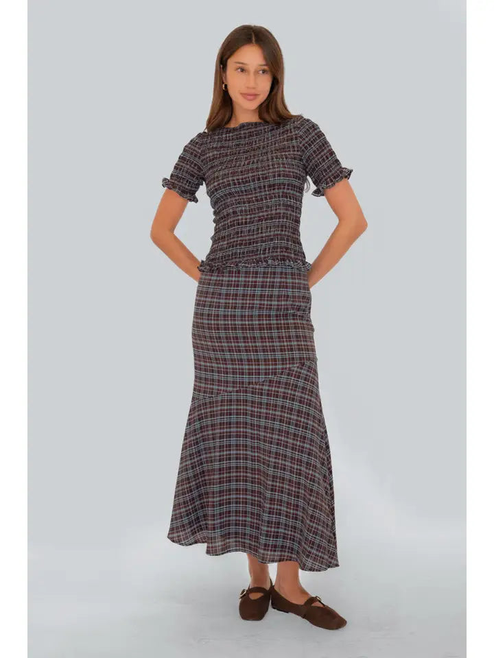 Alma Heritage Asymmetric Maxi Skirt