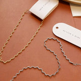 Emmy Gold Wavy Choker Necklace