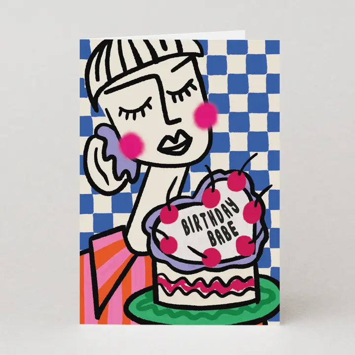Birthday Babe Greeting Card