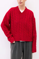 The Pierre Sweater - Red