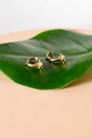 Cobra 18K Gold Plated Huggie Hoop Earring