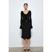 Romina Ruffle Trim Cardigan