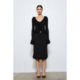 Romina Ruffle Trim Cardigan