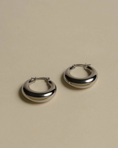 Voluptuous Silver Hoops